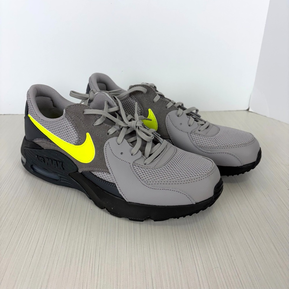 Nike Men's Air Max Excee Atmosphere Gray/Yellow Running Sneakers Size 10 US NEW